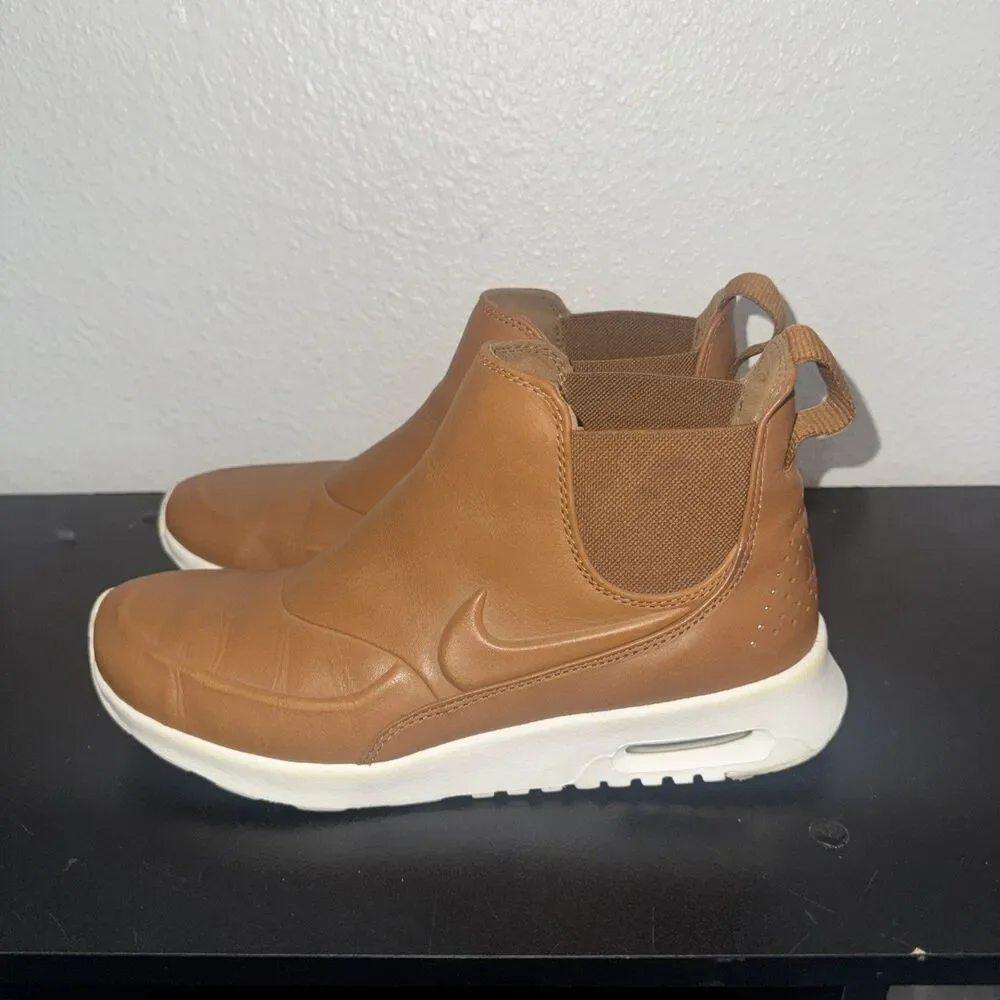 Nike Air Max Thea Mid Shoes Size 8.5 Sneaker Ale Brown Leather Shoes 859550-200